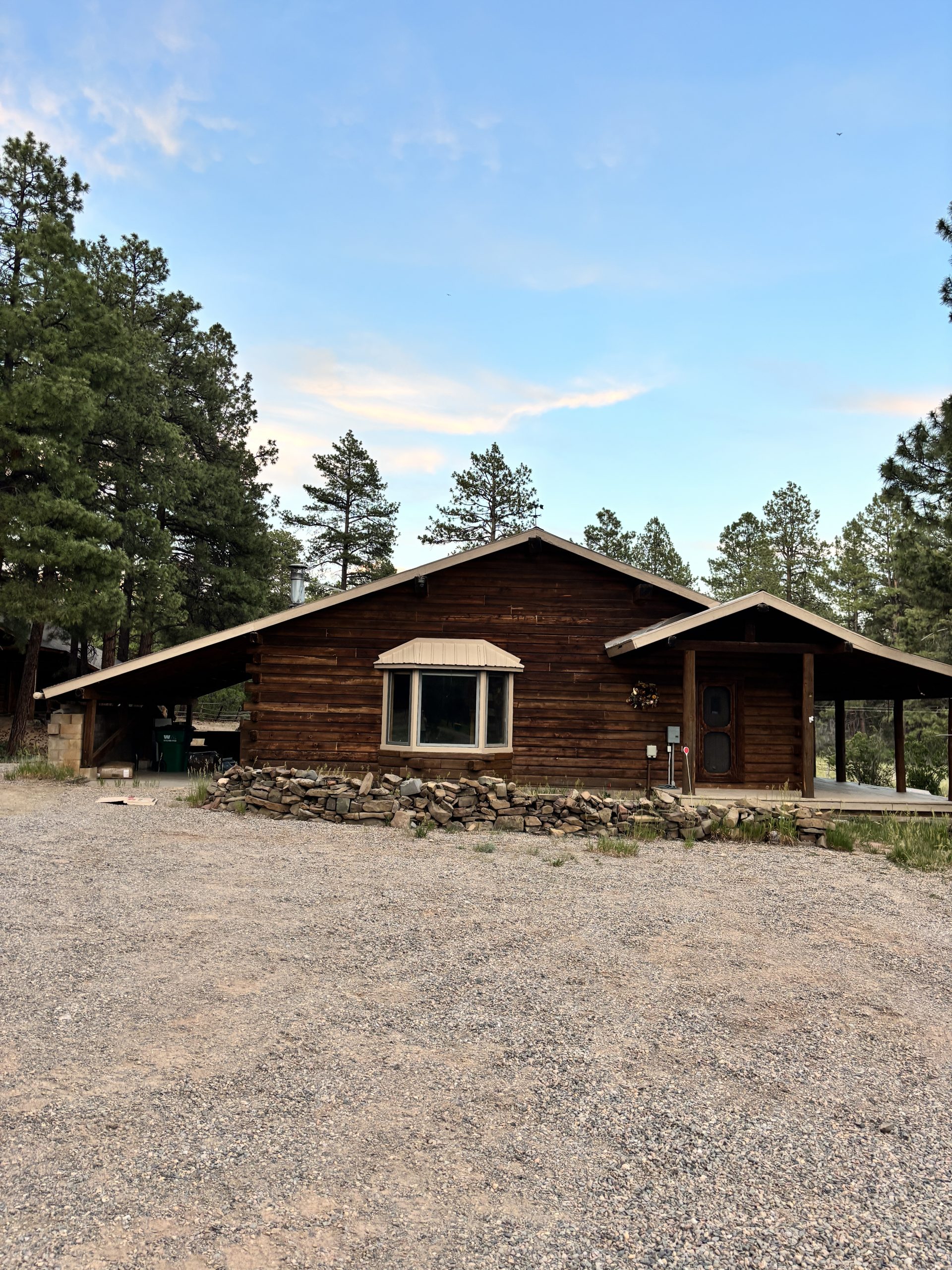 Ranch home tucked into the ponderosa pines